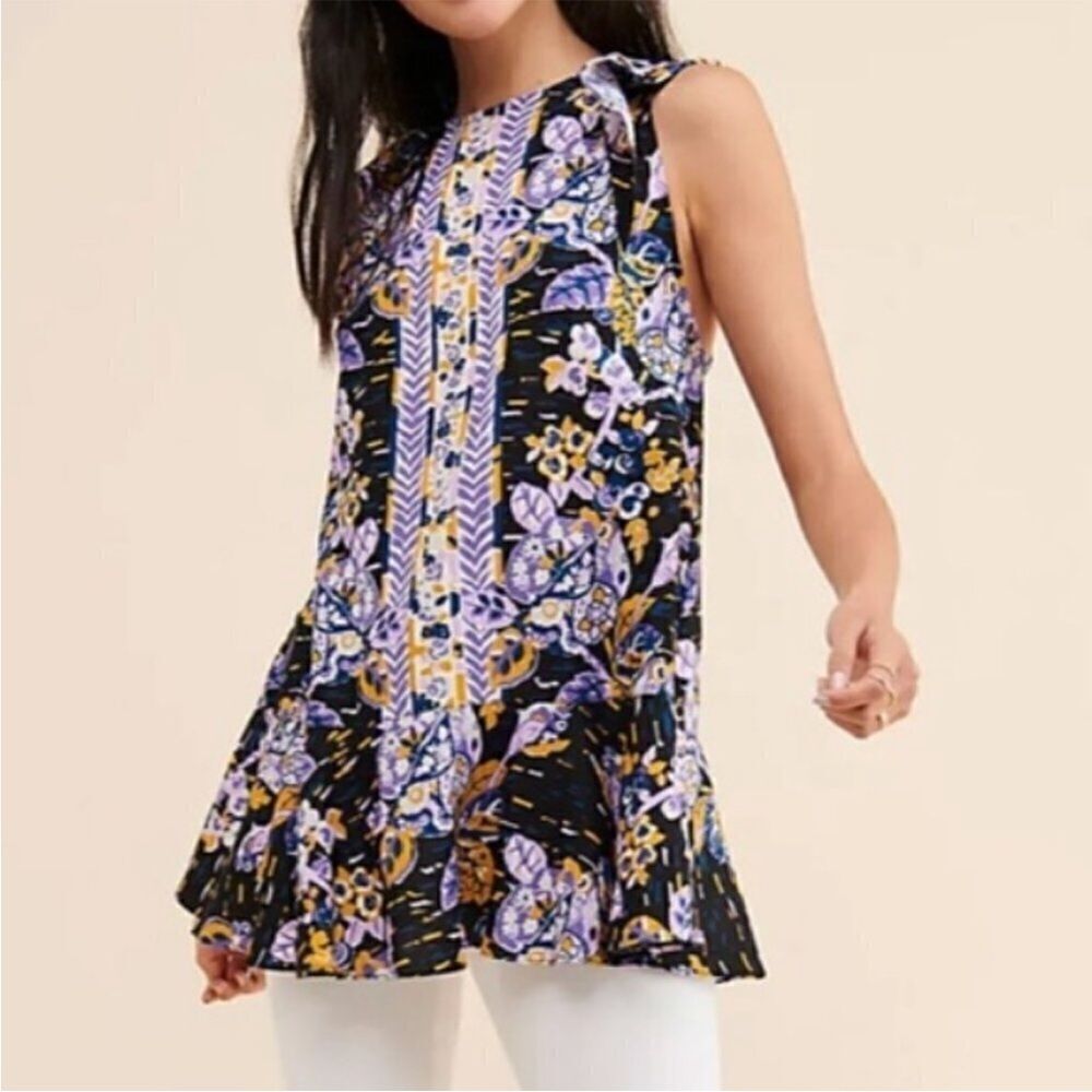 Free People Summer In Tulum Linen Blend Tunic